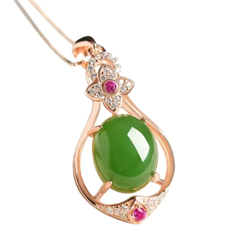 Fashion Jewelry, Women's Necklace, Rose Gold Diamond Necklace for Women