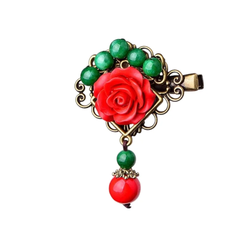 Ethnic Style Hairclip,ladies Fashion Hair Clip,duckbill Clip