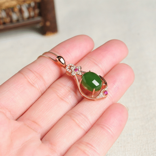 Luxury Jewelry, Women's Necklace, Rose Gold Diamond Necklace for Women