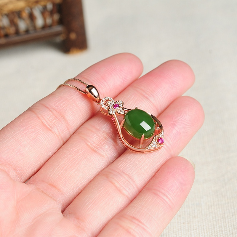 Luxury Jewelry, Women's Necklace, Rose Gold Diamond Necklace for Women