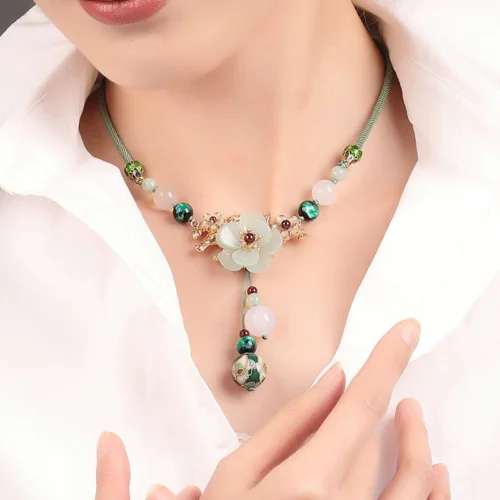 3-O1CN011vWwYTDKUV4eBjL_!!141496181 Luxury Jewelry, Antique Ethnic Style Pendant Necklace, Retro Collarbone Chain for Women, Fashion Women's Necklace