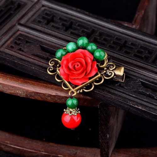Hot Selling Ethnic Style Hairclip,ladies Fashion Hair Clip,duckbill Clip