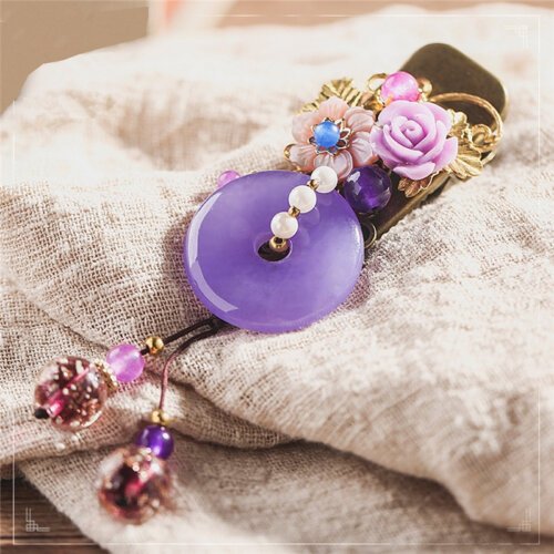 Ancient Headdress, Women's Hair Ornament, Girl's Hair Accessories,Luxury Jewelry, Women's Headdress, Handmade Chinese Style Hairpin,fashion Hairclip for Women