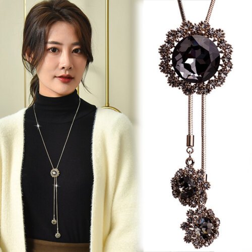 Korean Style Sweater Chain, Women Necklace Fashion Necklace for Women