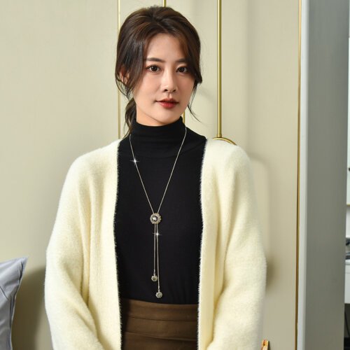 Korean Style Sweater Chain, Women Necklace Fashion Necklace for Women