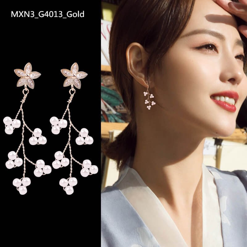 Women Earrings, Ear Studs Woman Luxury Jewelry, Pearl Earrings