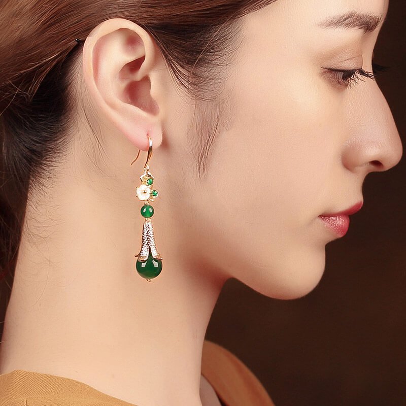 Luxury Jewelry, Trendy Women's Earrings, Long Vintage Ethnic Style Earrings for Women
