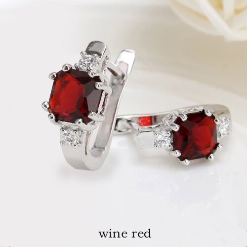 Women's earrings,3 Colors 925 Silver Earrings, Fashion Jewelry for Ladies