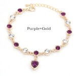 17 Colors Exquisite Korean Style Fashion Ladies and Girls Crystal Bracelets, Alloy Bracelets