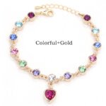 17 Colors Exquisite Korean Style Fashion Ladies and Girls Crystal Bracelets, Alloy Bracelets
