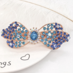 Women's hair clips,New Korean Alloy Crystal Headdress HairClip, Ladies Spring Clip Headdress,hairpin No. YS-F22