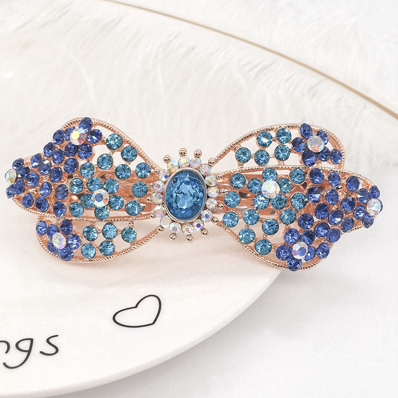 Women's hair clips,New Korean Alloy Crystal Headdress HairClip, Ladies Spring Clip Headdress,hairpin No. YS-F22