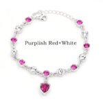 17 Colors Exquisite Korean Style Fashion Ladies and Girls Crystal Bracelets, Alloy Bracelets