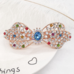 Women's hair clips,New Korean Alloy Crystal Headdress HairClip, Ladies Spring Clip Headdress,hairpin No. YS-F22