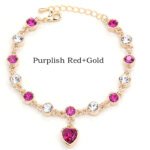 17 Colors Exquisite Korean Style Fashion Ladies and Girls Crystal Bracelets, Alloy Bracelets