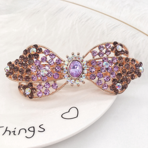 Women's hair clips,New Korean Alloy Crystal Headdress HairClip, Ladies Spring Clip Headdress,hairpin No. YS-F22