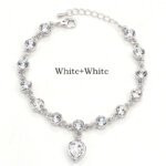 17 Colors Exquisite Korean Style Fashion Ladies and Girls Crystal Bracelets, Alloy Bracelets