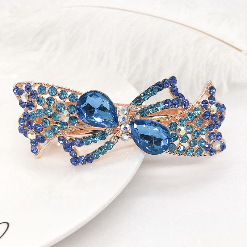 Women's hair clips,New Korean Alloy Crystal Headdress HairClip, Ladies Spring Clip Headdress,hairpin No. YS-F22