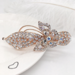 Women's hair clips,New Korean Alloy Crystal Headdress HairClip, Ladies Spring Clip Headdress,hairpin No. YS-F22