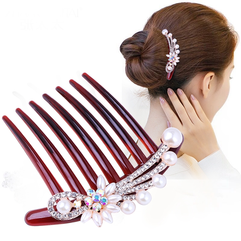 Women's hair clips,New Korean Alloy Crystal Headdress HairClip, Ladies Spring Clip Headdress,hairpin , Ladies Rhinestone Spring Clip Hair Clip ,NO.XNS-SHRS