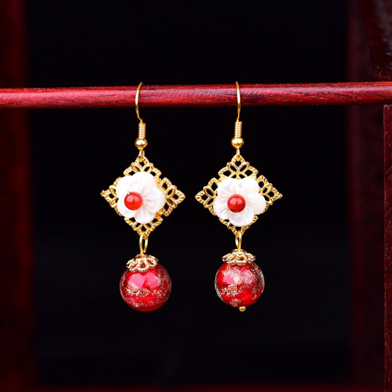 Luxury Jewelry, Trendy Women's Earrings, Long Vintage Ethnic Style Earrings for Women