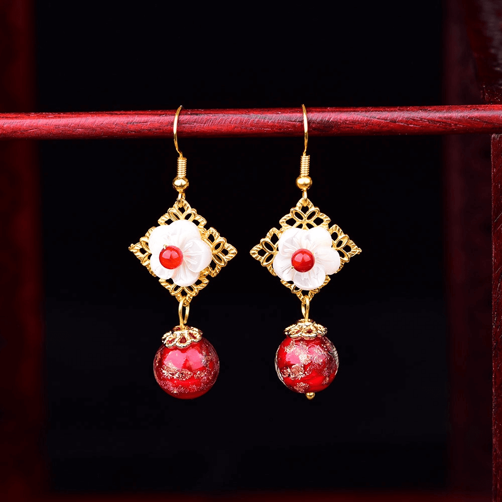 Luxury Jewelry, Trendy Women's Earrings, Long Vintage Ethnic Style Earrings for Women