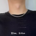 Cool and Fashionable Men's Necklace, Women's Necklace, Non Fading Titanium Steel Necklace, Men's Trendy Hip-hop Collarbone Chain, Sweater Chain, Luxury Jewelry