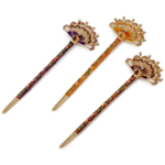 Ethnic Hair Stick,Luxury Ethnic Style Cloisonne Headdress, Women's Classic Retro Hairpin, NO.WZ-fz1712