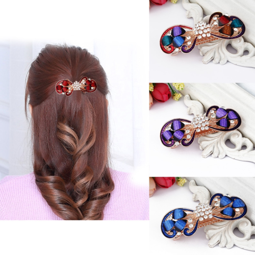 Women's hair clips,New Korean Alloy Crystal Headdress HairClip, Ladies Spring Clip Headdress,hairpin NO.WZ-HJ161