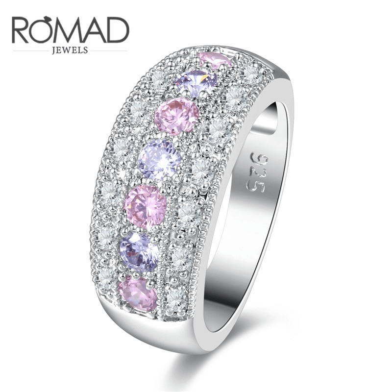 Exquisite Jewelry, Coloured Diamonds, Zircon Rings, Platinum Fashion Rings for Women and Girls