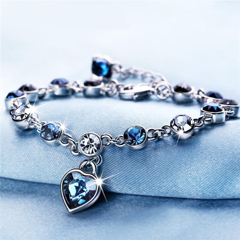 17 Colors Exquisite Korean Style Fashion Ladies and Girls Crystal Bracelets, Alloy Bracelets