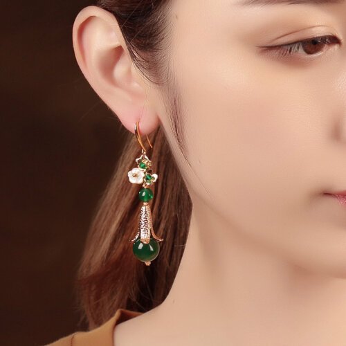 Luxury Jewelry, Trendy Women's Earrings, Long Vintage Ethnic Style Earrings for Women