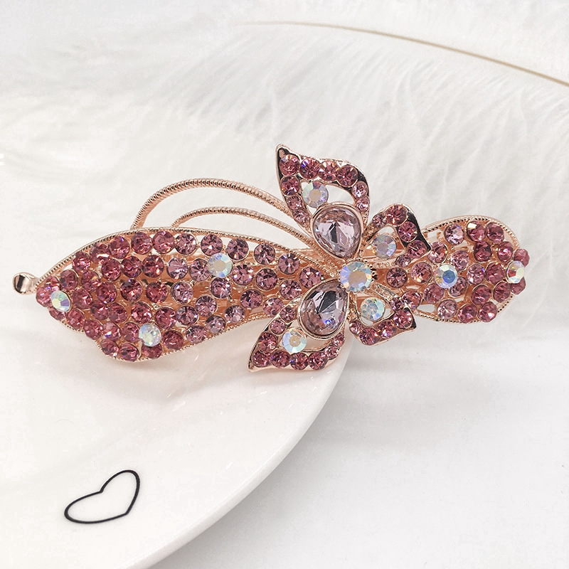 Women's hair clips,New Korean Alloy Crystal Headdress HairClip, Ladies Spring Clip Headdress,hairpin No. YS-F22