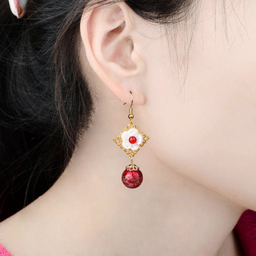 Luxury Jewelry, Trendy Women's Earrings, Long Vintage Ethnic Style Earrings for Women