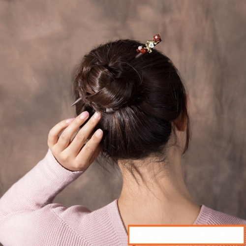 Ethnic Shell And Bead Flower Wood Hair Sticks For Women Alloy Bird Hairpins Head Decoration Hair Accessories FZ-18041-1