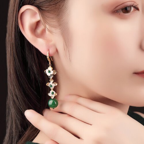 Luxury Jewelry, Trendy Women's Earrings, Long Vintage Ethnic Style Earrings for Women