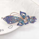 Women's hair clips,New Korean Alloy Crystal Headdress HairClip, Ladies Spring Clip Headdress,hairpin No. YS-F22