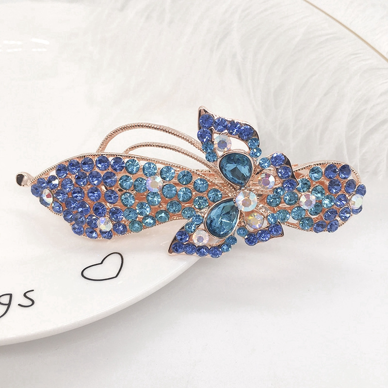 Women's hair clips,New Korean Alloy Crystal Headdress HairClip, Ladies Spring Clip Headdress,hairpin No. YS-F22