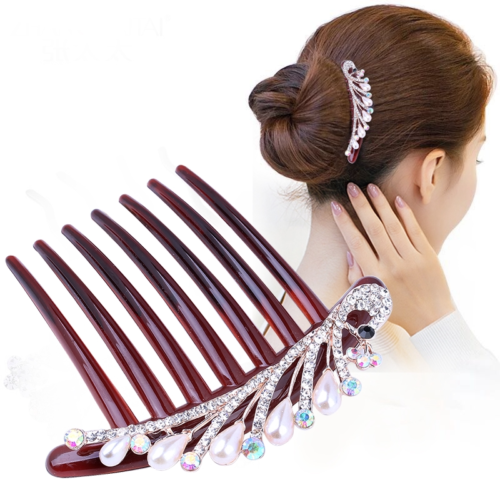 Women's hair clips,New Korean Alloy Crystal Headdress HairClip, Ladies Spring Clip Headdress,hairpin , Ladies Rhinestone Spring Clip Hair Clip ,NO.XNS-SHRS