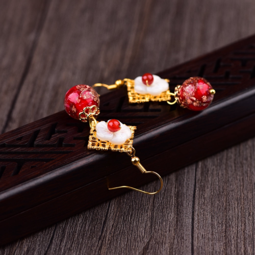 Luxury Jewelry, Trendy Women's Earrings, Long Vintage Ethnic Style Earrings for Women