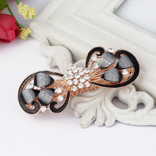 Women's hair clips,New Korean Alloy Crystal Headdress HairClip, Ladies Spring Clip Headdress,hairpin NO.WZ-HJ161