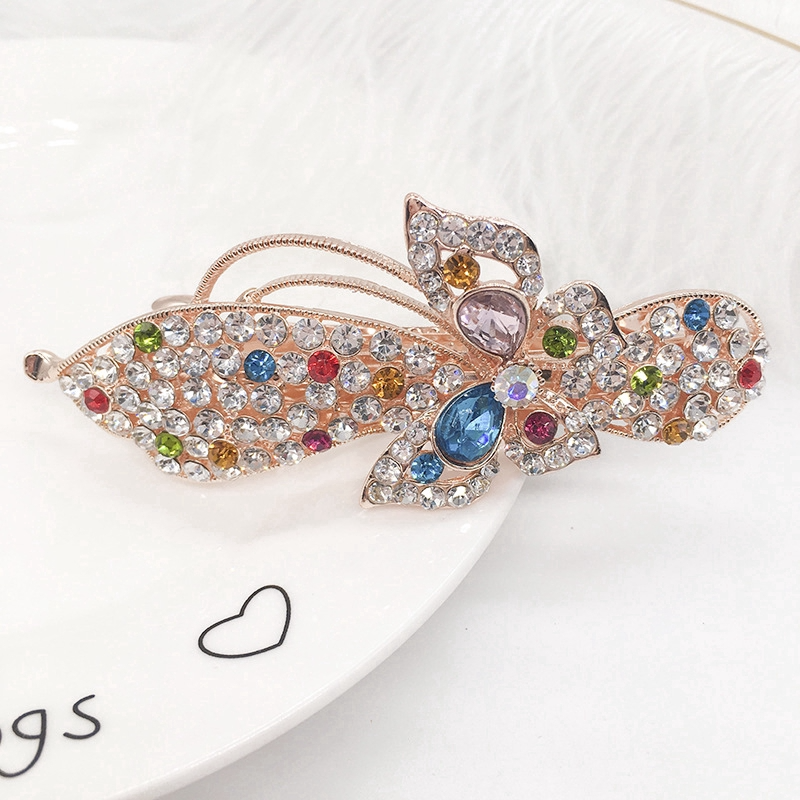 Women's hair clips,New Korean Alloy Crystal Headdress HairClip, Ladies Spring Clip Headdress,hairpin No. YS-F22