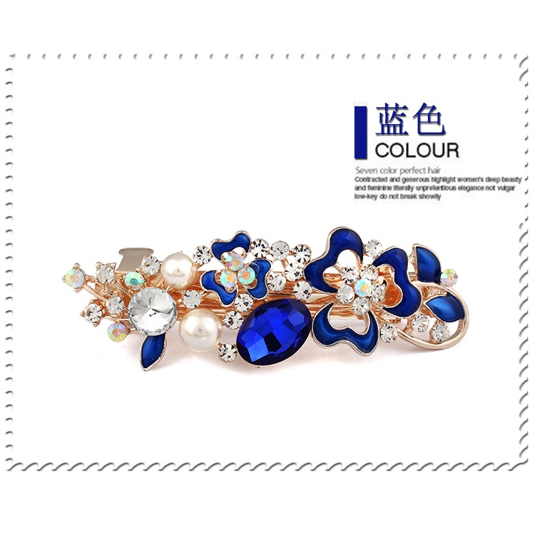 Women's hair clips,New Korean Alloy Crystal Headdress HairClip, Ladies Spring Clip Headdress,hairpin NO.WZ-HJ161