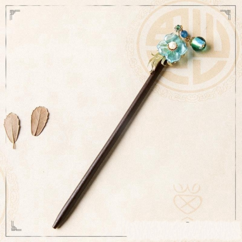 Ethnic Tassel Handmade Colored Glass Flower Shell Beads Blue Stone Hair Sticks Wood Zinc Alloy Woman AccessoriesFZ190105