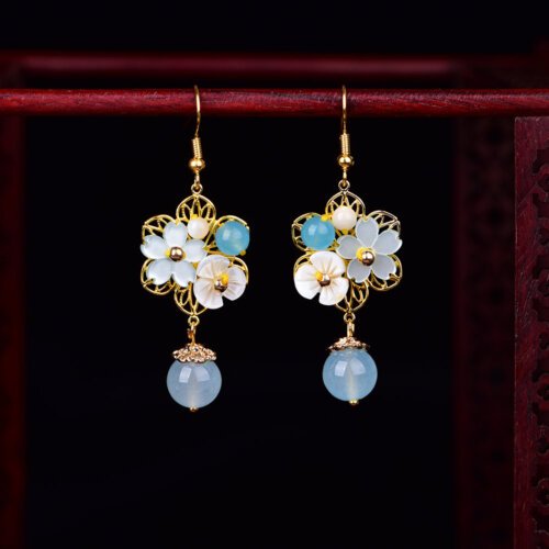 Luxury Jewelry, Trendy Women's Earrings, Long Vintage Ethnic Style Earrings for Women