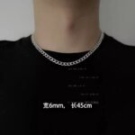 Cool and Fashionable Men's Necklace, Women's Necklace, Non Fading Titanium Steel Necklace, Men's Trendy Hip-hop Collarbone Chain, Sweater Chain, Luxury Jewelry