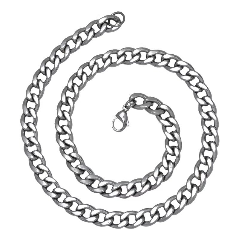 Cool and Fashionable Men's Necklace, Women's Necklace, Non Fading Titanium Steel Necklace, Men's Trendy Hip-hop Collarbone Chain, Sweater Chain, Luxury Jewelry