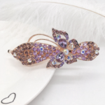 Women's hair clips,New Korean Alloy Crystal Headdress HairClip, Ladies Spring Clip Headdress,hairpin No. YS-F22