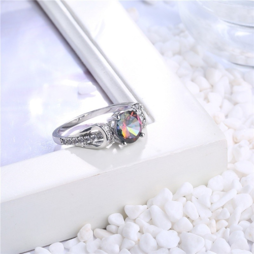 Fashion Jewelry, Colorful Zircon Ring for women, Women's Ring