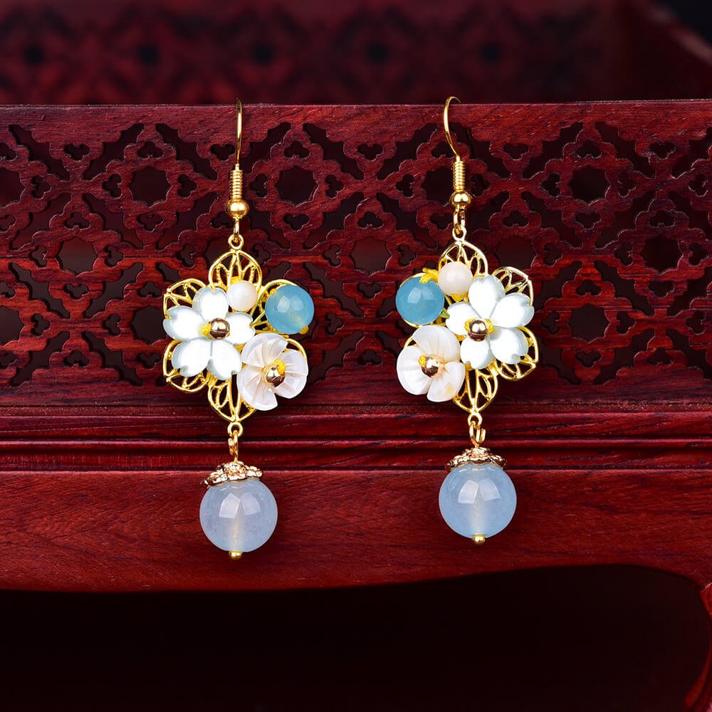 Luxury Jewelry, Trendy Women's Earrings, Long Vintage Ethnic Style Earrings for Women